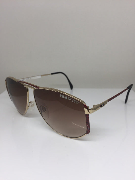 Vintage Fila Sport FILA 8805 Gold Sunglasses - Super Vision Optical