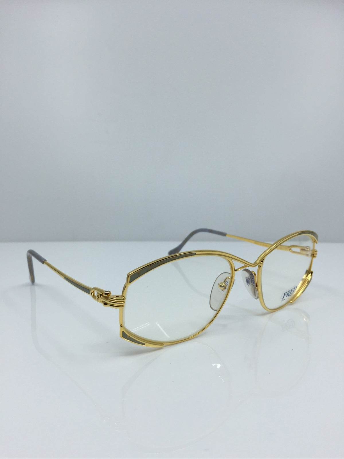 Vintage FRED Lunettes Paris Joyau Gold Eyeglasses - Super Vision Optical