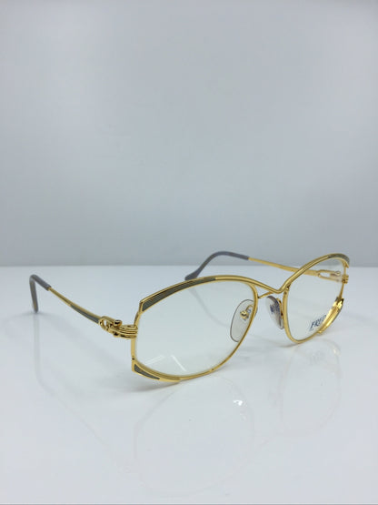 Vintage FRED Lunettes Paris Joyau Gold Eyeglasses - Super Vision Optical