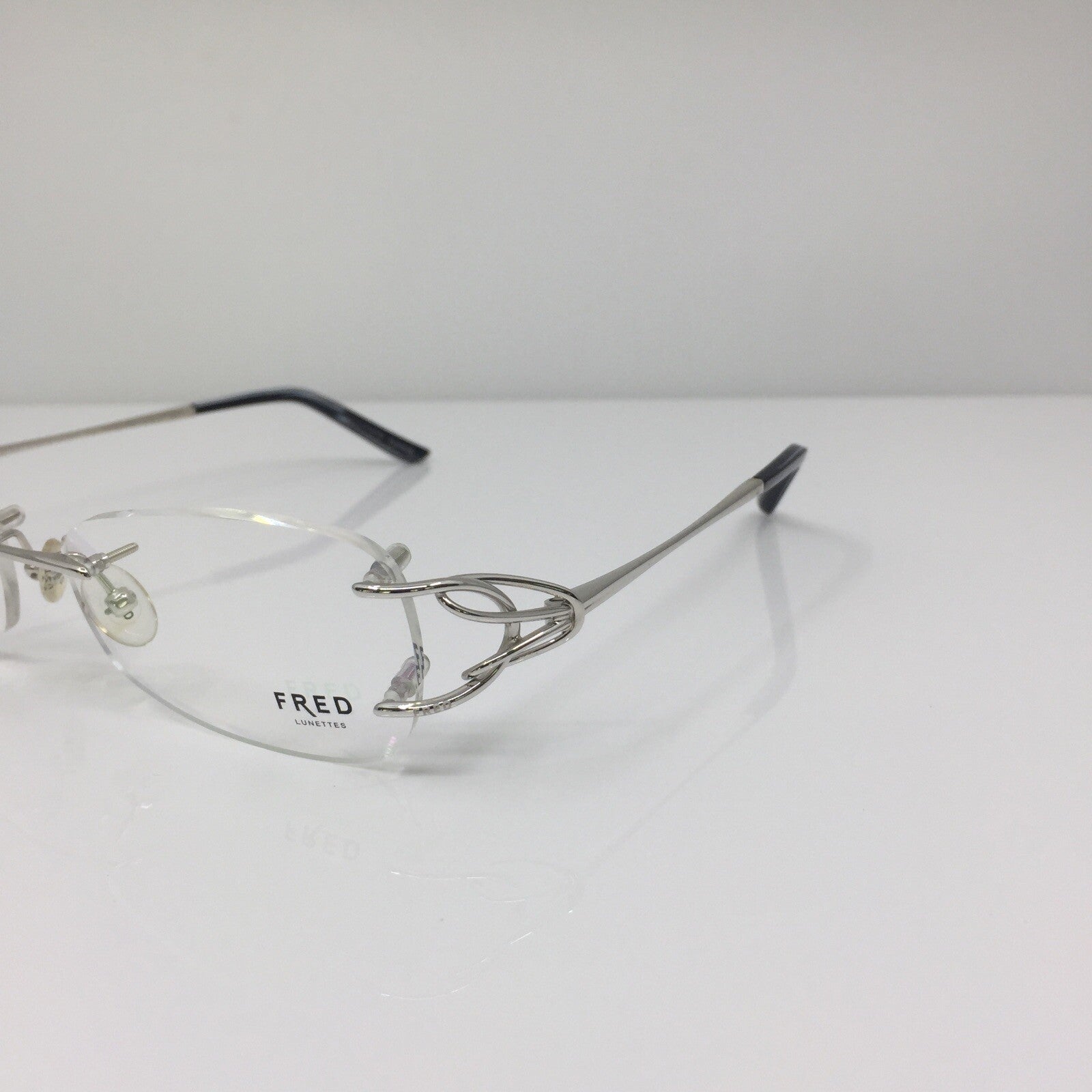 Vintage Fred Lunettes Volute F2 Silver Eyeglasses - Super Vision Optical