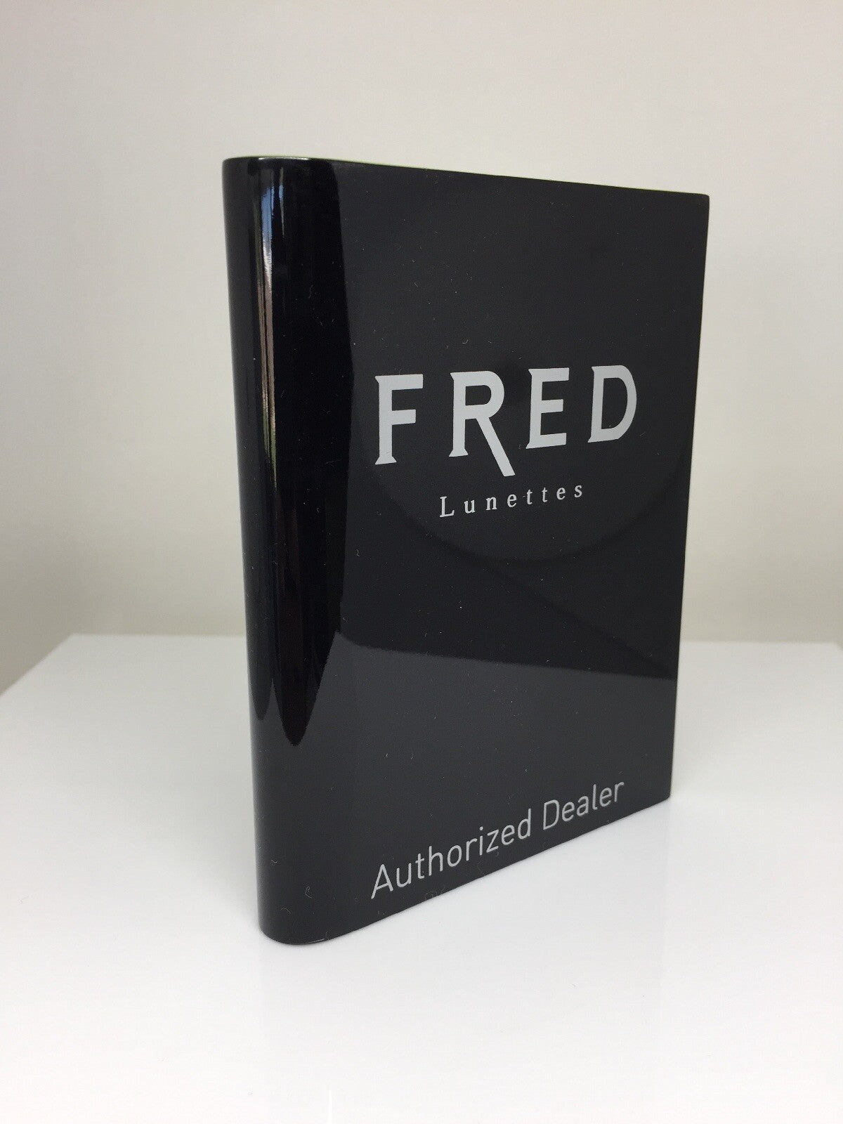 Vintage Fred Paris Fred Paris Display Logo Piece Rare Vintage Fred Lunettes Dealer Logo Display Black Eyeglasses - Super Vision Optical