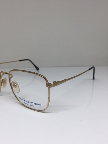 Vintage Polo Ralph Lauren Polo Classic XV Gold Eyeglasses - Super Vision Optical