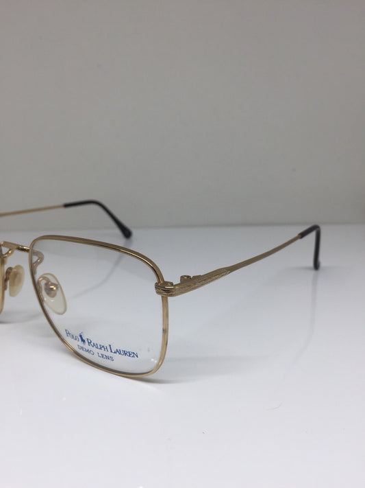 Vintage Polo Ralph Lauren Polo Classic XV Gold Eyeglasses - Super Vision Optical