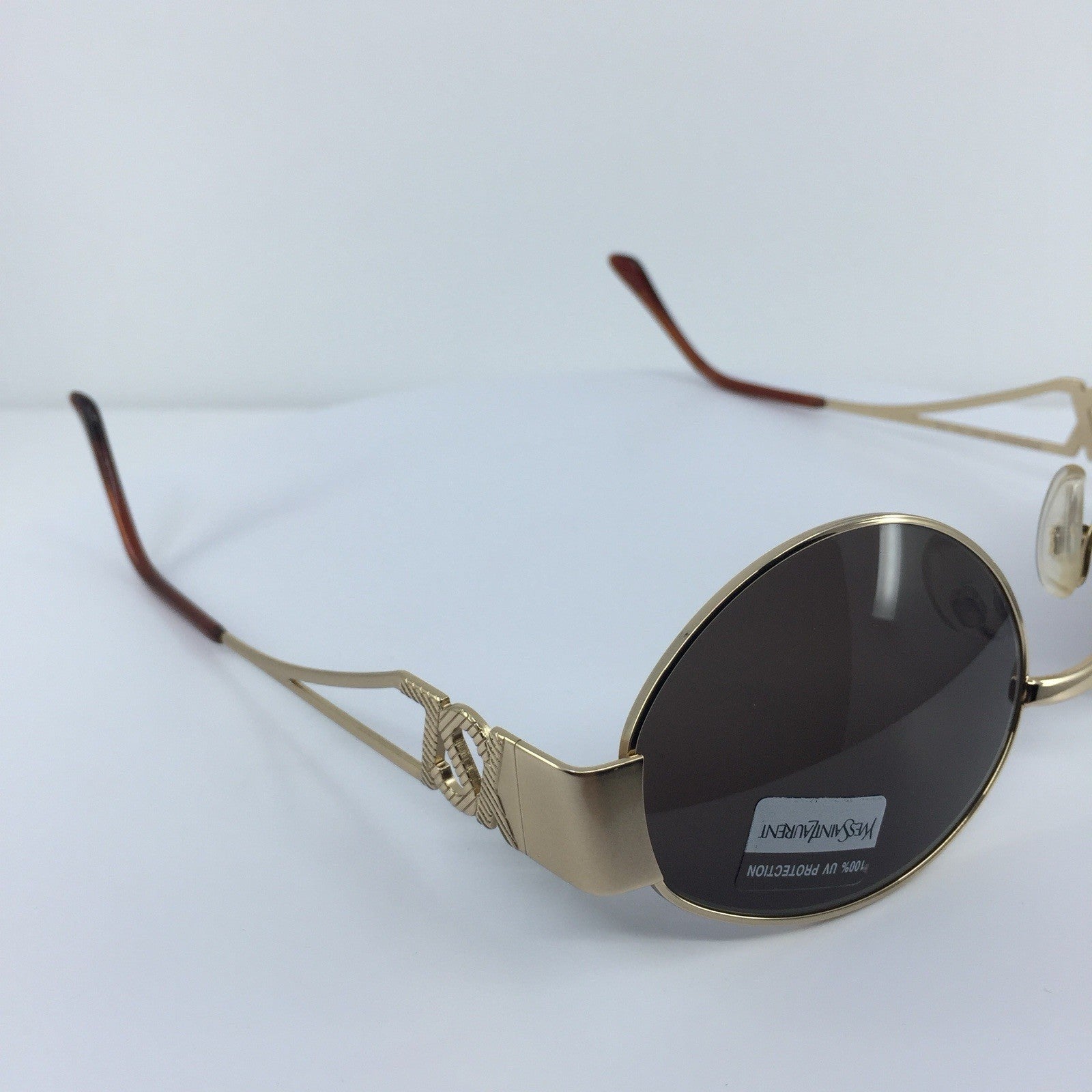 Vintage Saint Laurent YSL 6039 Gold Sunglasses - Super Vision Optical