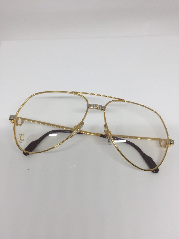 Vintage Cartier Cartier Vendome Santos Gold Sunglasses - Super Vision Optical