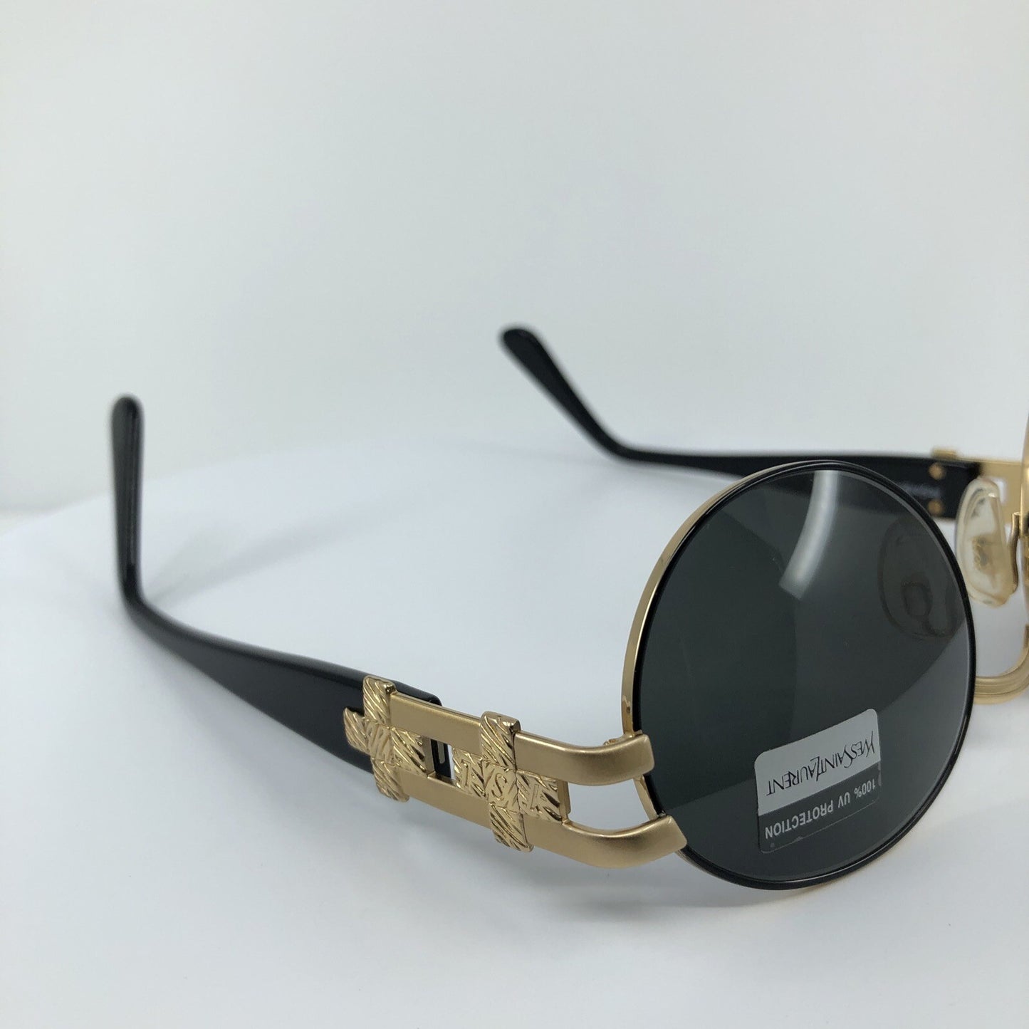Vintage Saint Laurent YSL 6042 Gold Sunglasses - Super Vision Optical
