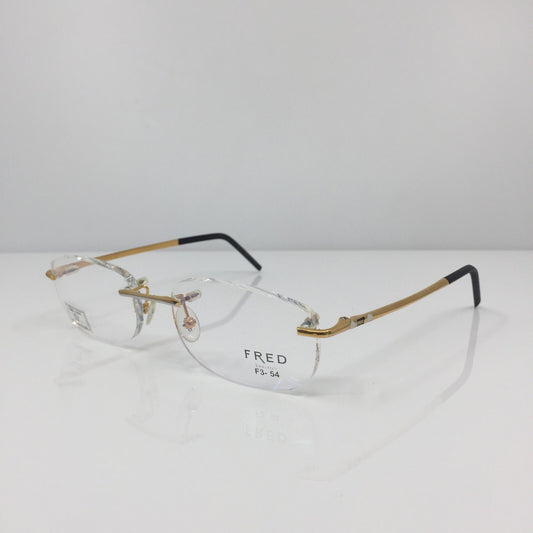 Vintage Fred Lunettes CUT 008 F3 Gold Sunglasses - Super Vision Optical