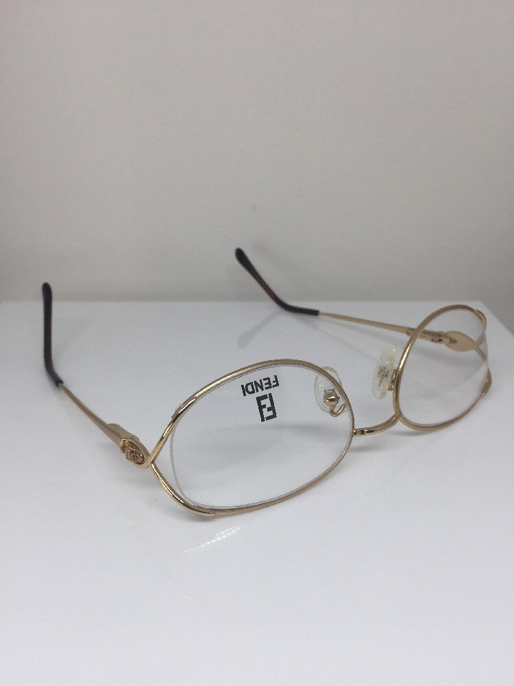 Vintage Fendi F82 GOLDEN GLIMMER Gold Sunglasses - Super Vision Optical