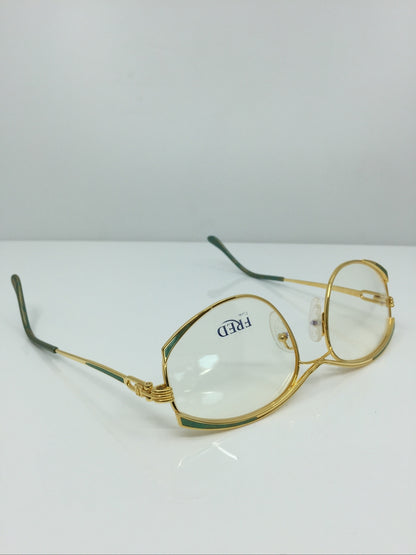 Vintage FRED Lunettes Paris Joyau Gold Sunglasses - Super Vision Optical