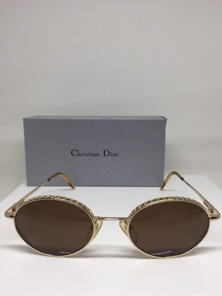 Vintage Christian Dior CD Edith Gold Sunglasses - Super Vision Optical