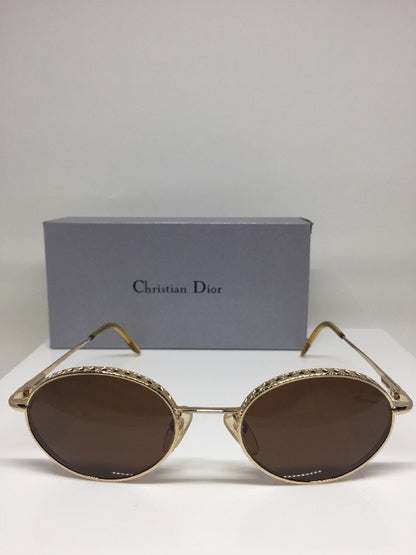 Vintage Christian Dior CD Edith Gold Sunglasses - Super Vision Optical