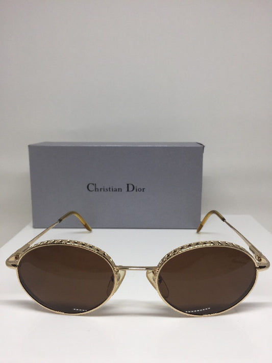 Vintage Christian Dior CD Edith Gold Sunglasses - Super Vision Optical
