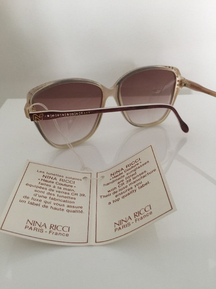 Vintage Nina Ricci Nina Ricci 1029-60 Gold Sunglasses - Super Vision Optical