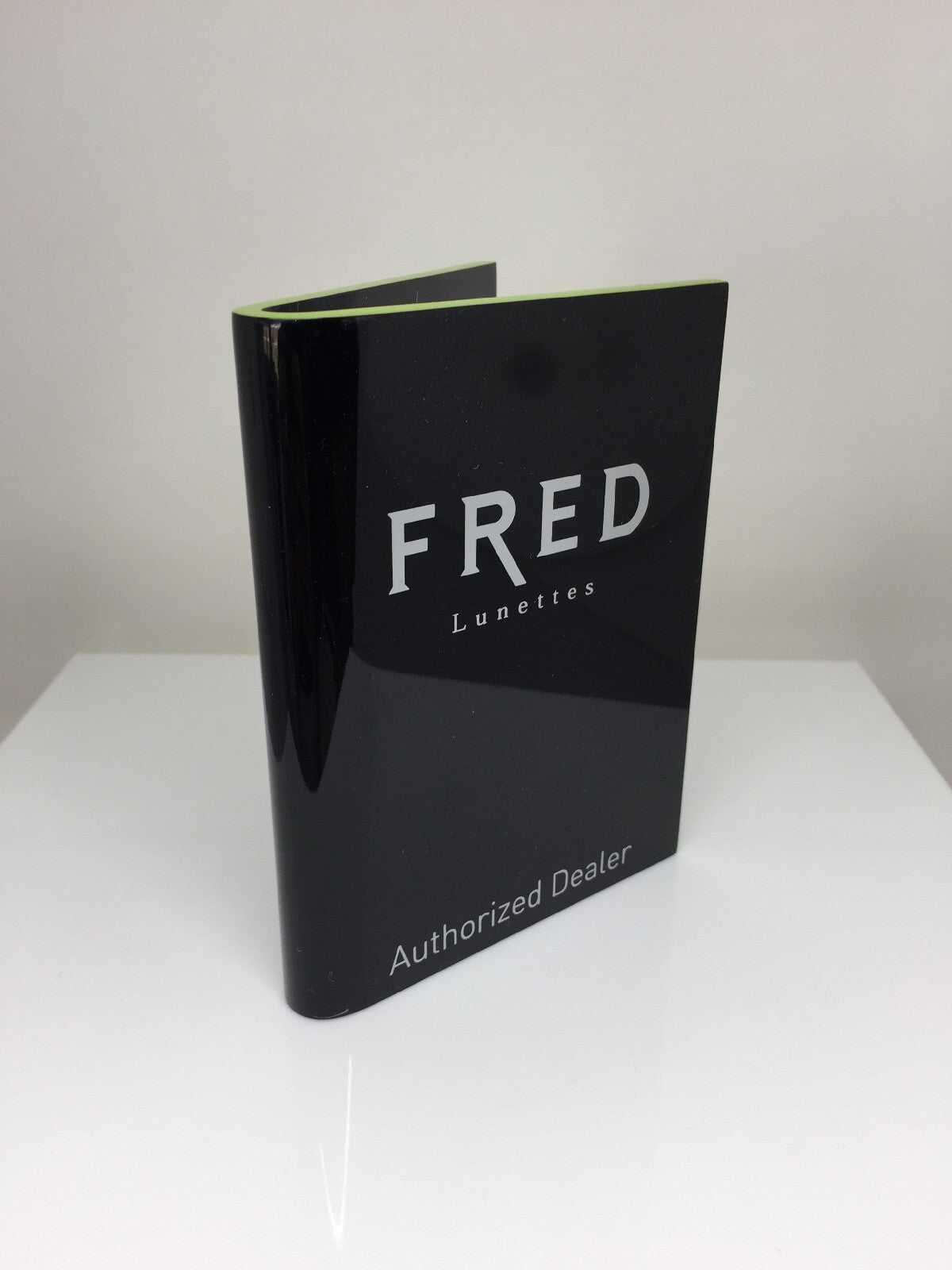 Vintage Fred Paris Fred Paris Display Logo Piece Rare Vintage Fred Lunettes Dealer Logo Display Black Eyeglasses - Super Vision Optical
