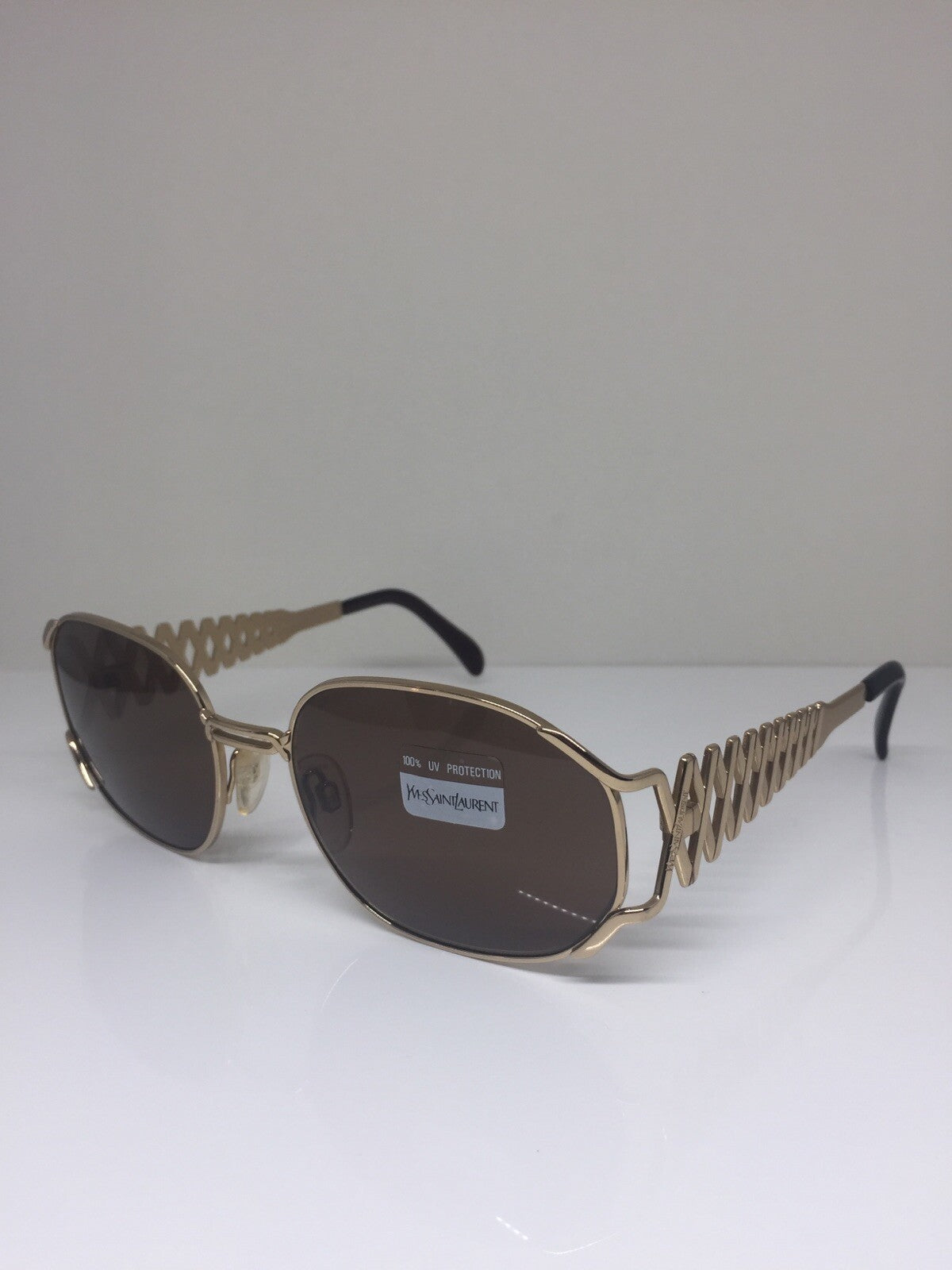 Vintage Saint Laurent YSL 6031 Gold Sunglasses - Super Vision Optical