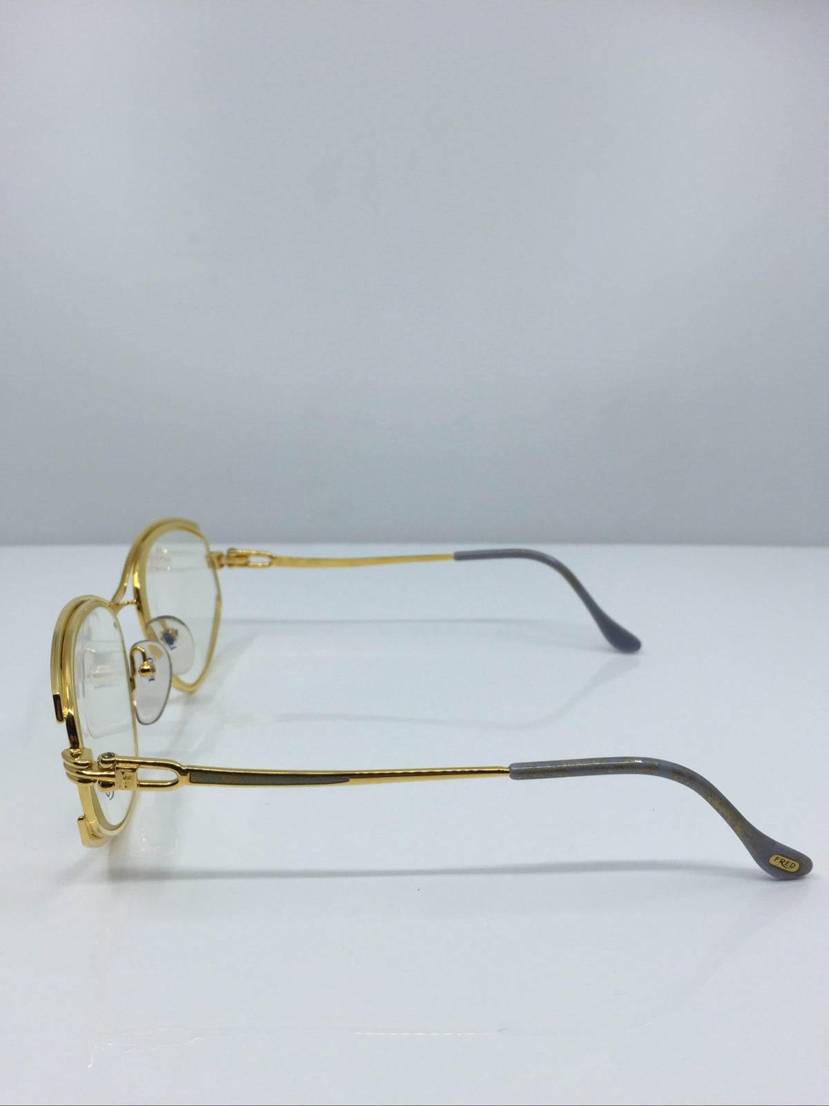 Vintage FRED Lunettes Paris Joyau Gold Eyeglasses - Super Vision Optical