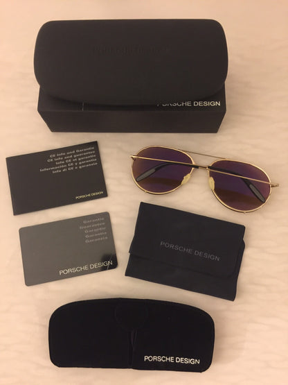 Vintage Porsche Design P1002-B Gold Sunglasses - Super Vision Optical