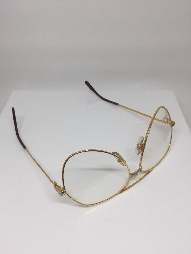 Vintage Cartier Cartier Vendome Santos Gold Sunglasses - Super Vision Optical