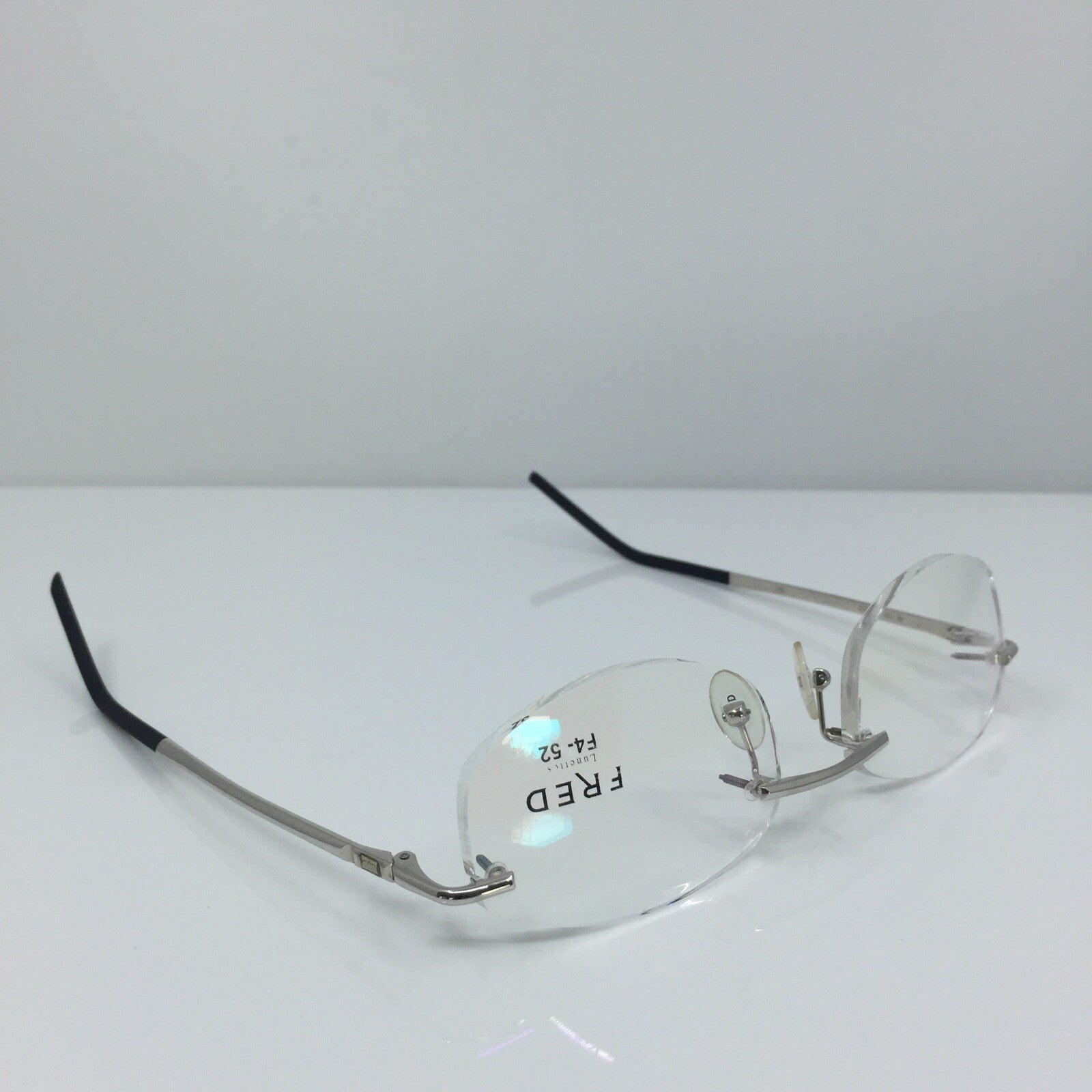 Vintage Fred Lunettes CUT 008 F4 Silver Eyeglasses - Super Vision Optical