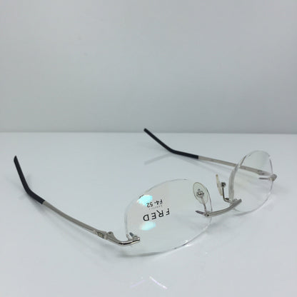 Vintage Fred Lunettes CUT 008 F4 Silver Eyeglasses - Super Vision Optical