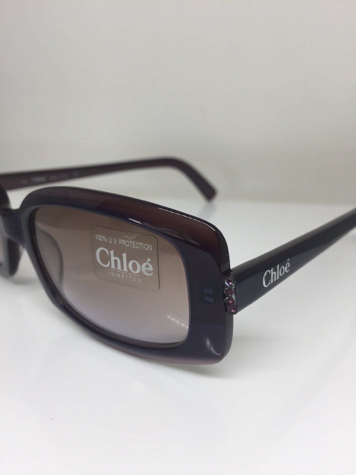 Vintage Chloé Chle 53 Sunglasses Purple Sunglasses - Super Vision Optical