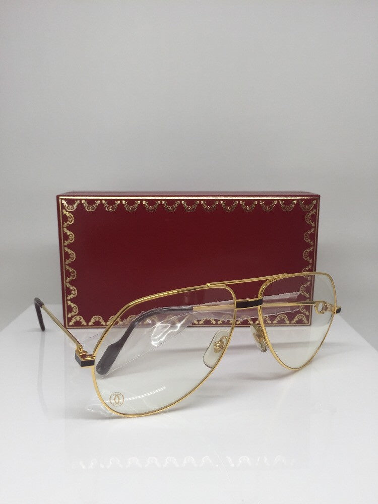 Vintage Cartier Cartier Vendome Laque Bordeaux Gold Sunglasses - Super Vision Optical