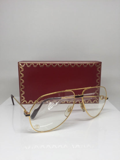 Vintage Cartier Cartier Vendome Laque Bordeaux Gold Sunglasses - Super Vision Optical