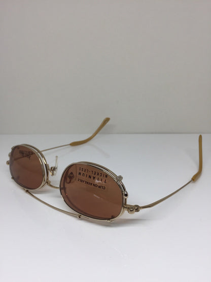 Vintage Jean Paul Gaultier JPG 55-0027 Gold Eyeglasses - Super Vision Optical