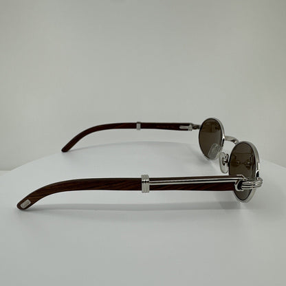 Vintage Cartier Cartier Sully Silver Sunglasses - Super Vision Optical