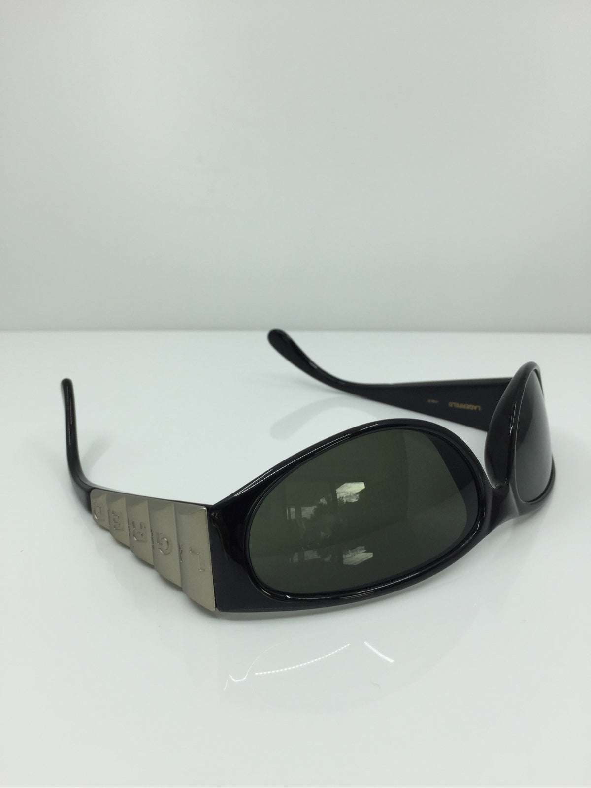 Vintage Karl Lagerfeld 4105 Silver Sunglasses - Super Vision Optical