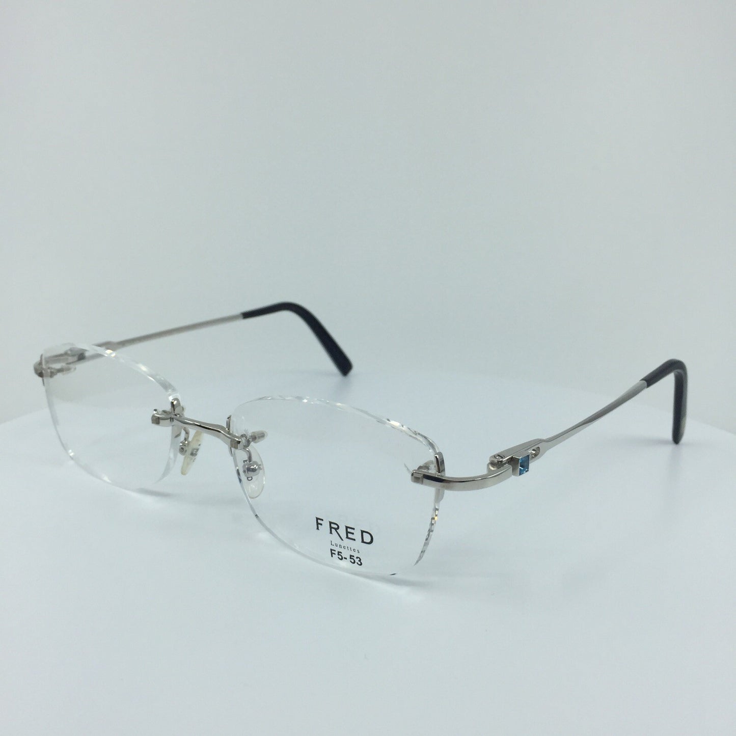 Vintage Fred Lunettes Alaska Prestige F5 Silver Eyeglasses - Super Vision Optical