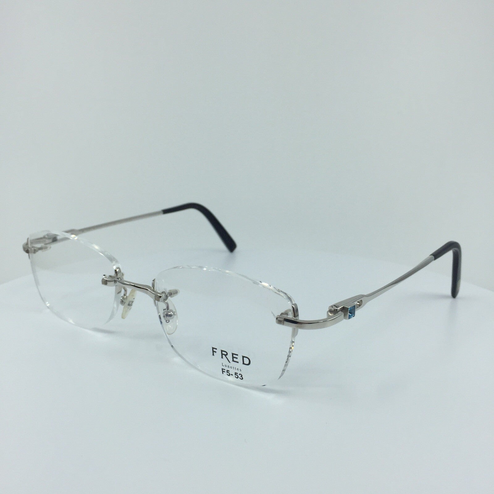 Vintage Fred Lunettes Alaska Prestige F5 Silver Eyeglasses - Super Vision Optical
