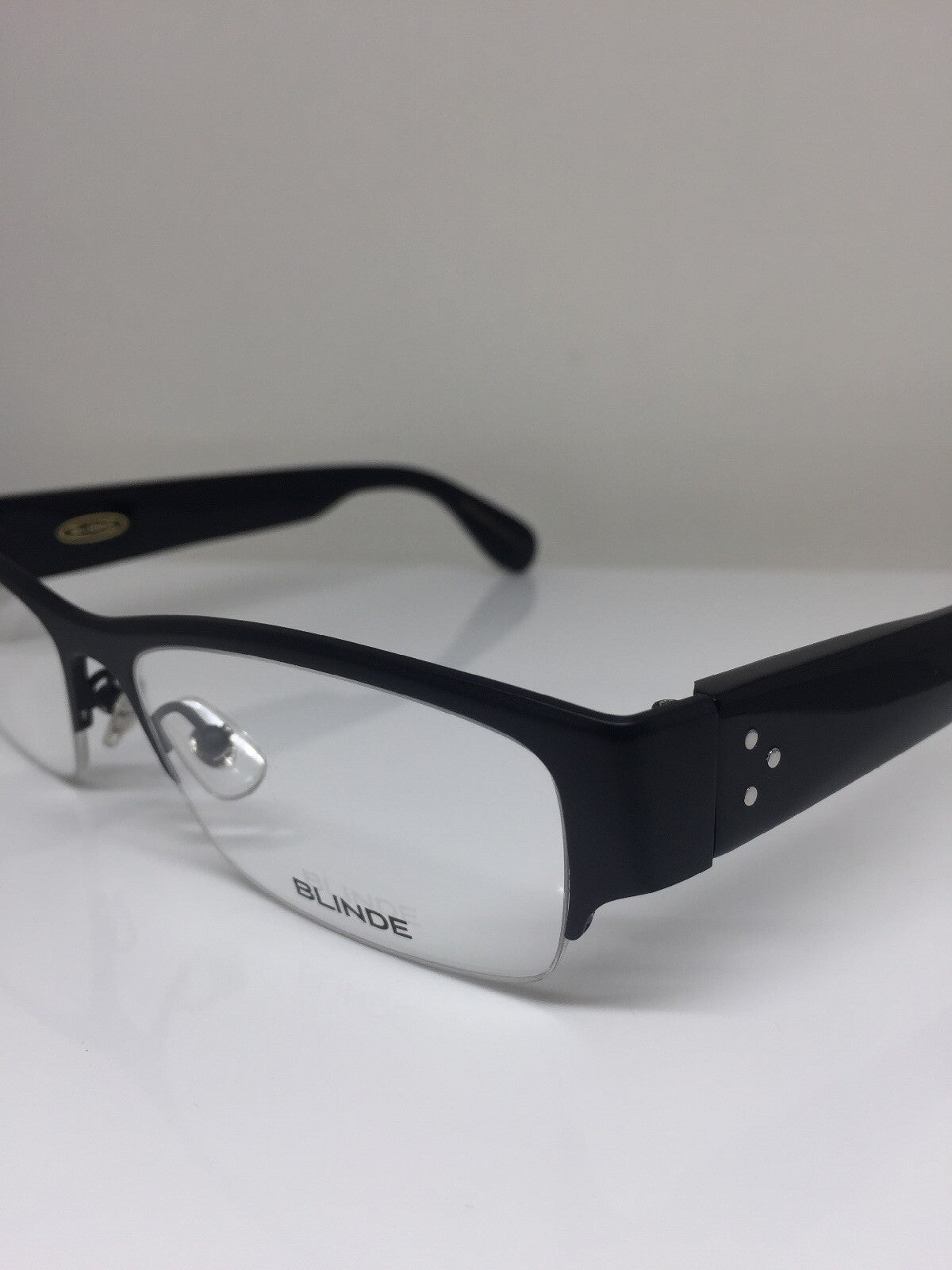 Vintage Blinde By Richard Walker Goin, Goin, Gone Black Eyeglasses - Super Vision Optical