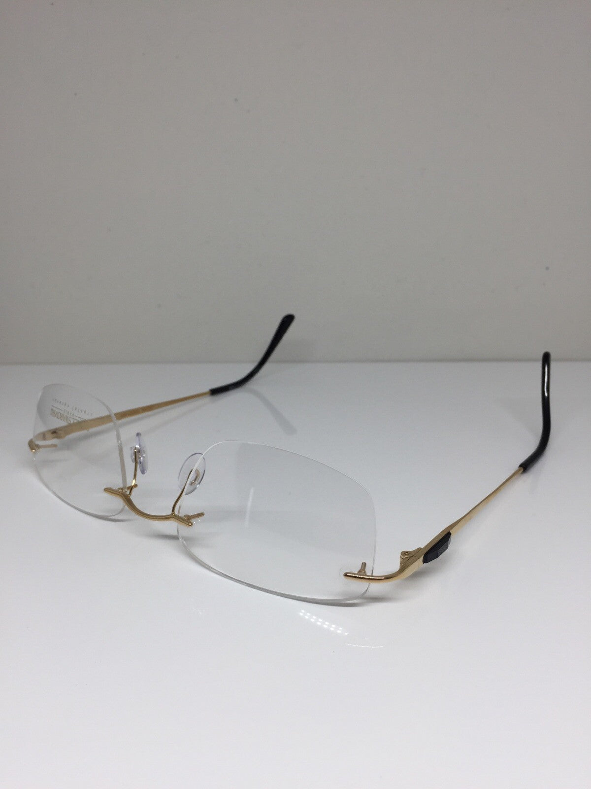 Vintage Daniel Swarovski S065/20 6051 55/21 Gold Eyeglasses - Super Vision Optical