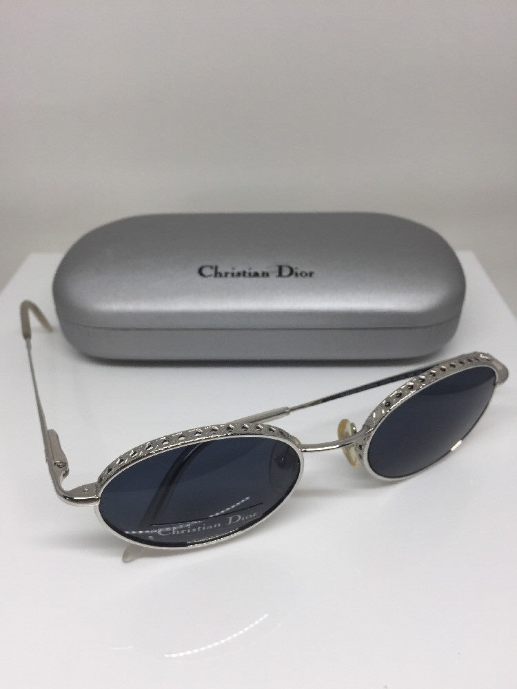 Vintage Christian Dior CD Edith Silver Sunglasses - Super Vision Optical