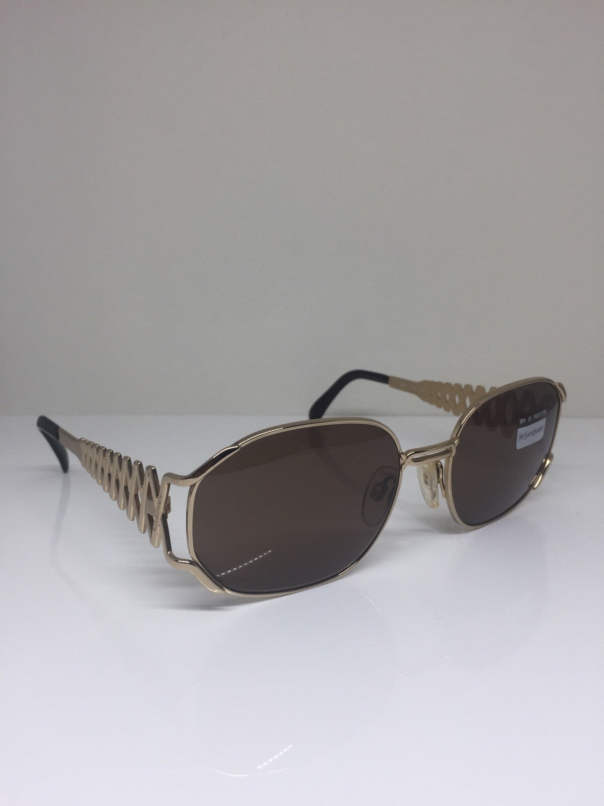 Vintage Saint Laurent YSL 6031 Gold Sunglasses - Super Vision Optical