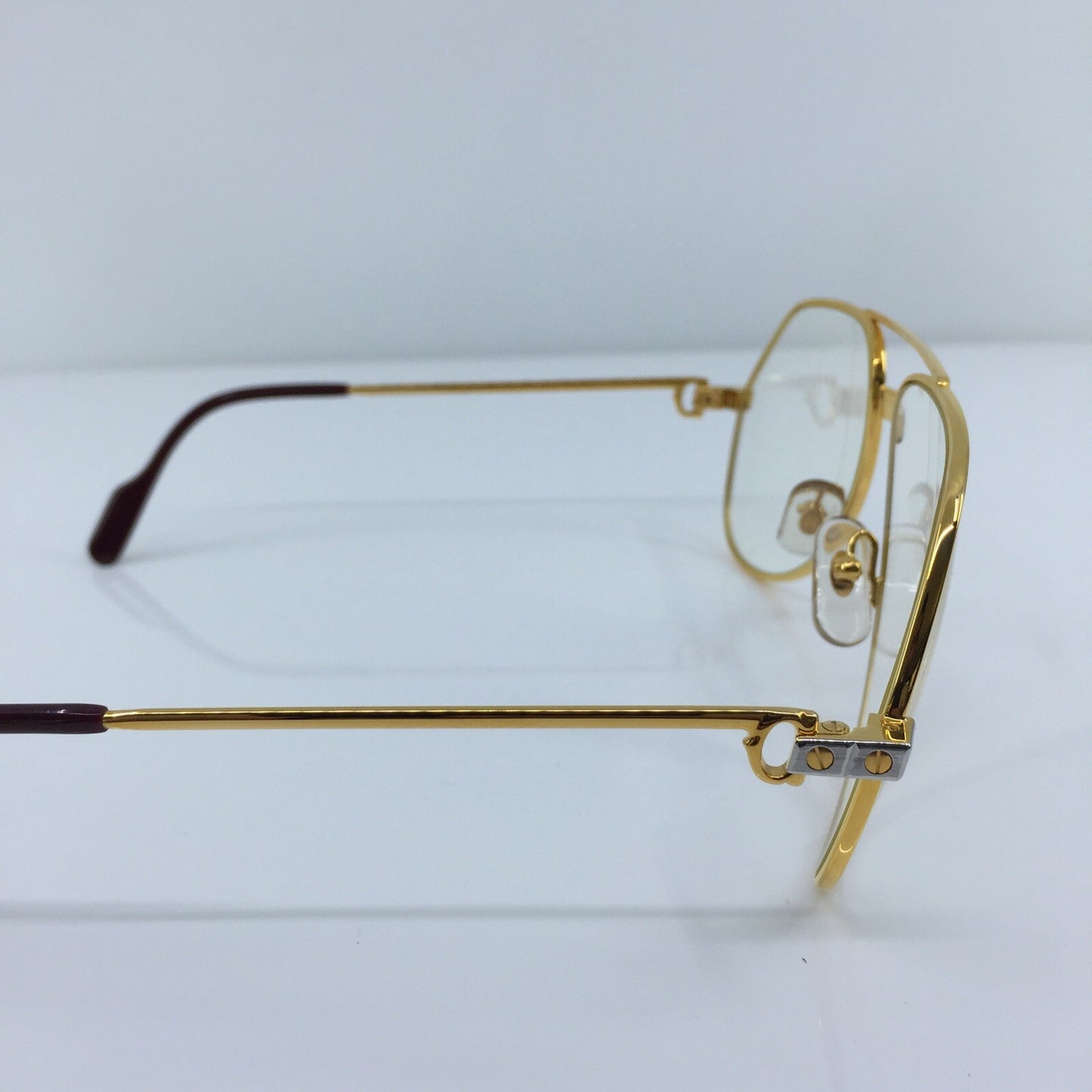 Vintage Cartier Cartier Vendome Santos Gold Eyeglasses - Super Vision Optical