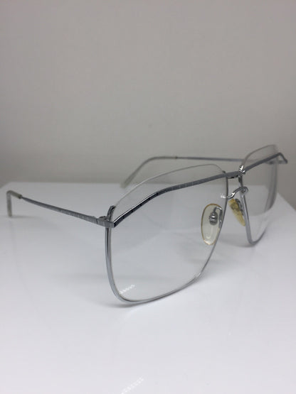 Vintage Saint Laurent YSL 383 Silver Sunglasses - Super Vision Optical