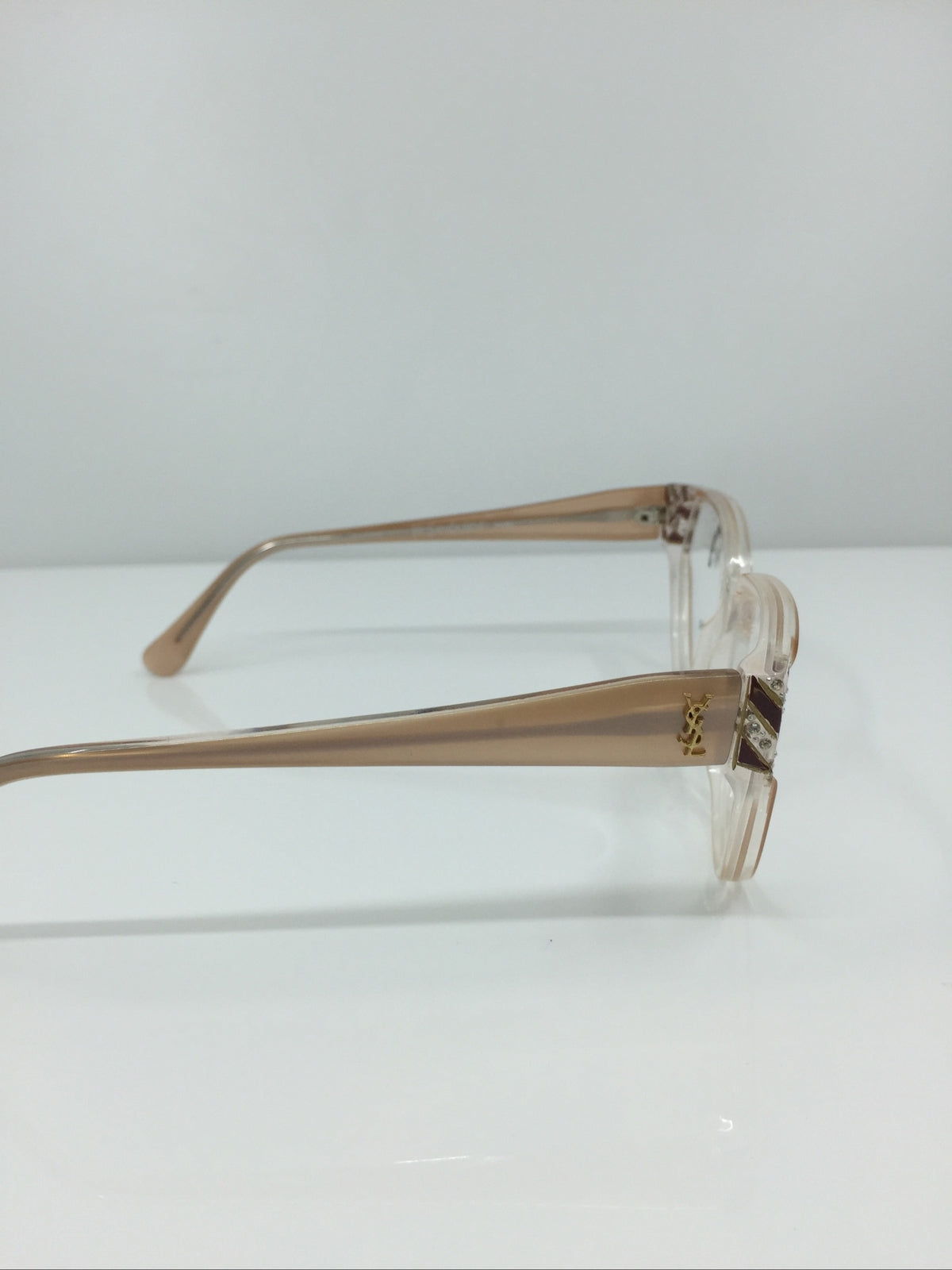Vintage Saint Laurent YSL 405 Clear Sunglasses - Super Vision Optical