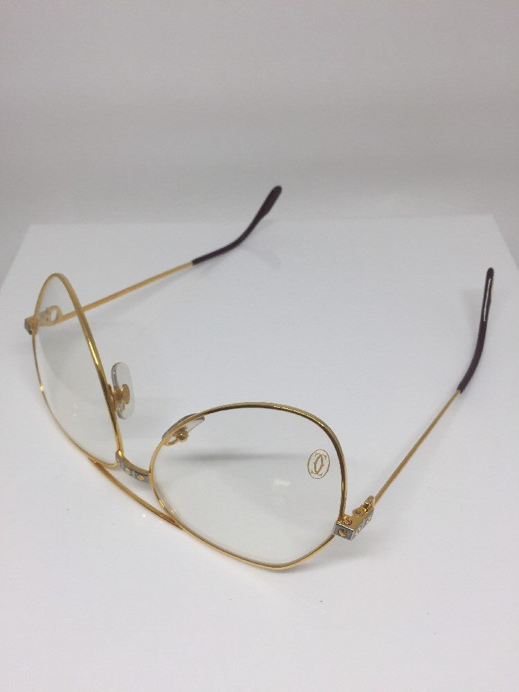 Vintage Cartier Cartier Vendome Santos Gold Sunglasses - Super Vision Optical