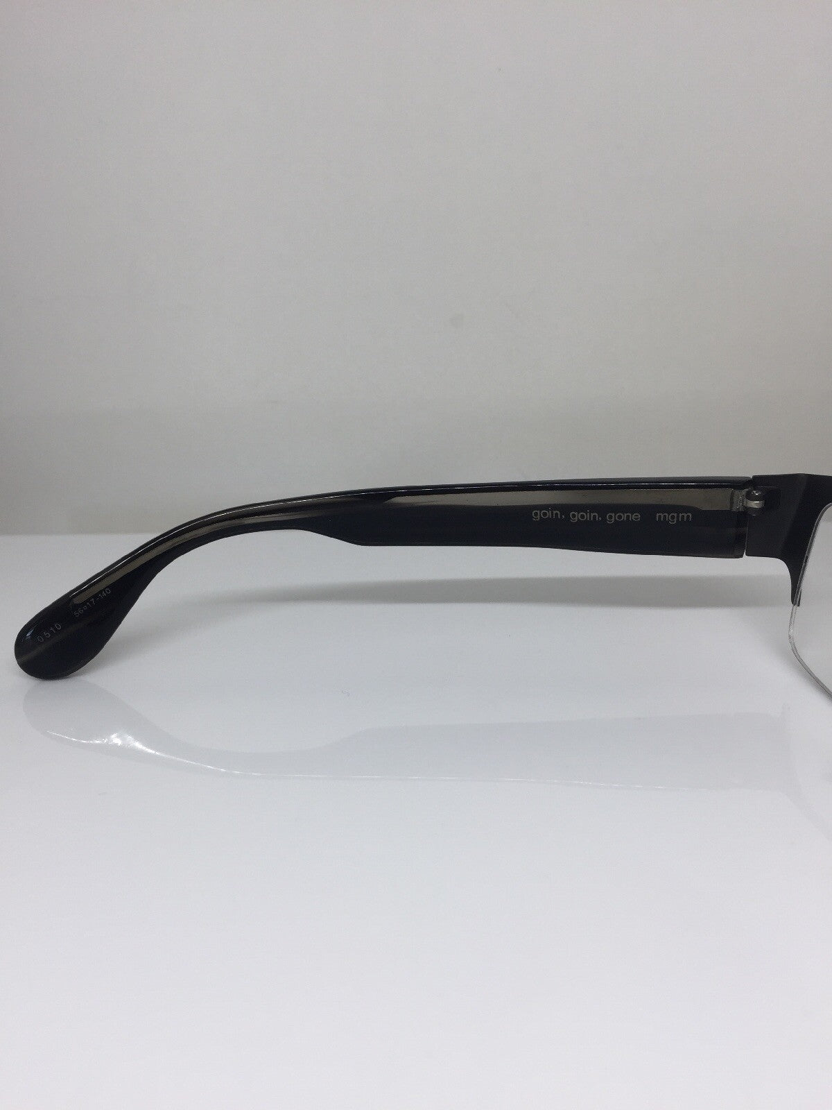 Vintage Blinde By Richard Walker Goin, Goin, Gone Gunmetal Eyeglasses - Super Vision Optical