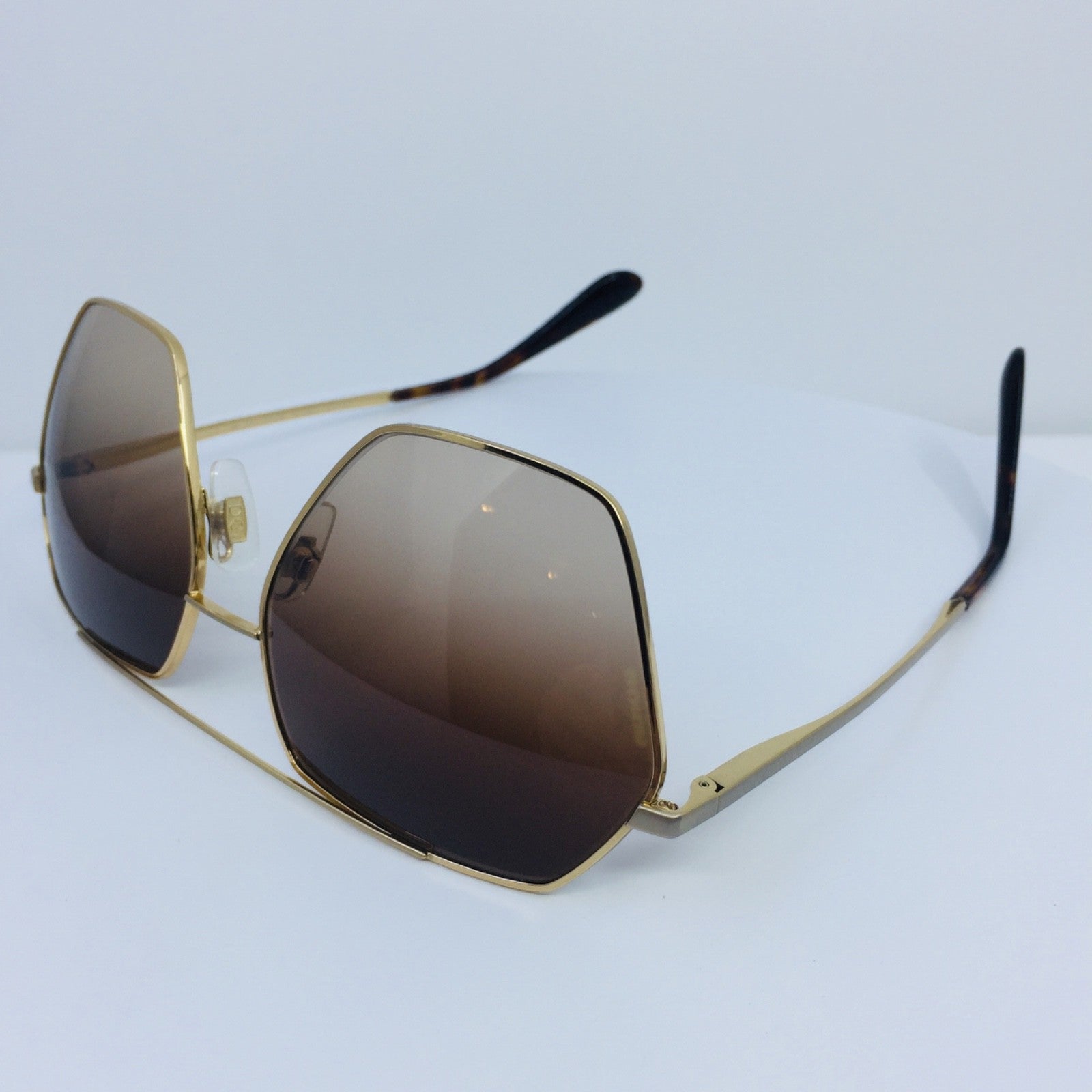 Vintage Dolce & Gabbana DG 2157 Gold Sunglasses - Super Vision Optical