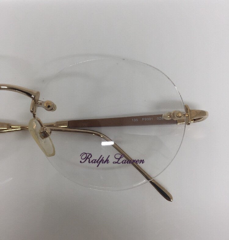 Vintage Polo Ralph Lauren P9001 Gold Sunglasses - Super Vision Optical