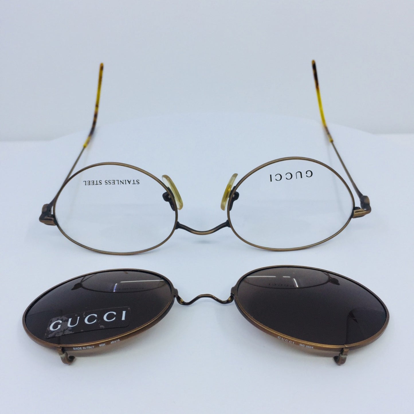 Vintage Gucci GG 2624 Brown Eyeglasses - Super Vision Optical