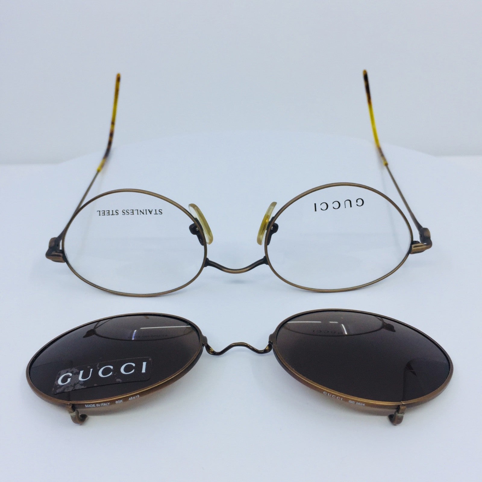 Vintage Gucci GG 2624 Brown Eyeglasses - Super Vision Optical