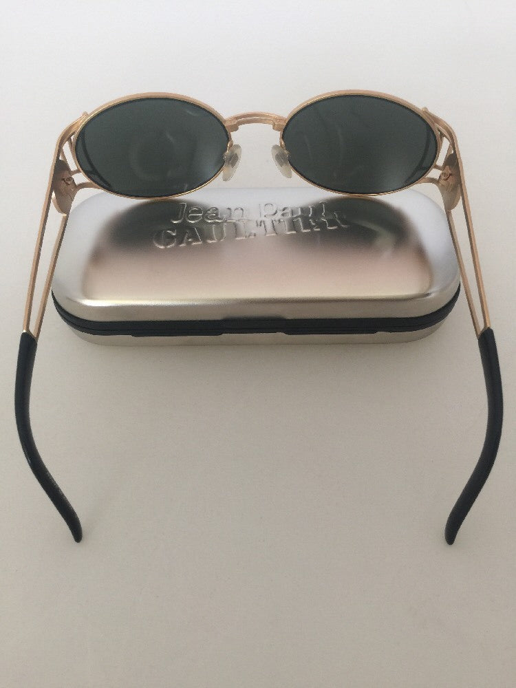 Vintage Jean Paul Gaultier JPG 58-6102 Gold Sunglasses - Super Vision Optical