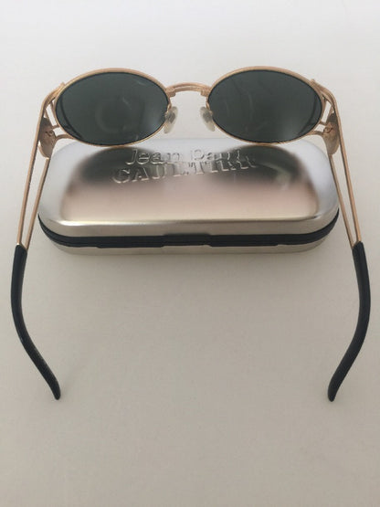 Vintage Jean Paul Gaultier JPG 58-6102 Gold Sunglasses - Super Vision Optical