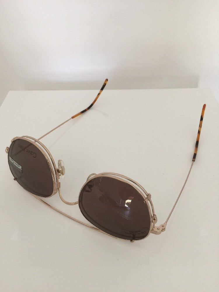 Vintage Calvin Klein CK 226 Gold Sunglasses - Super Vision Optical