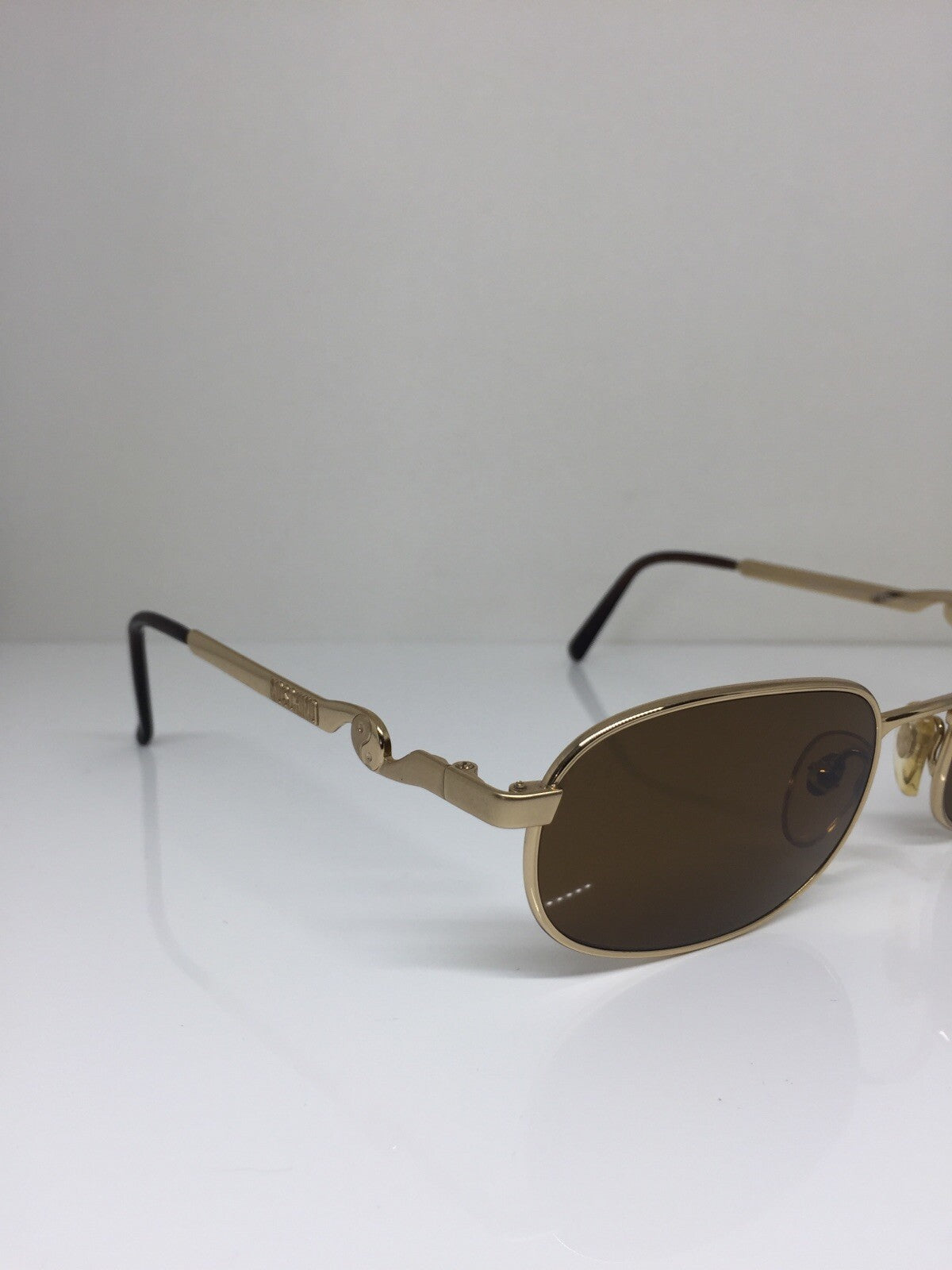 Vintage Moschino By Persol M. 3023-S Gold Sunglasses - Super Vision Optical