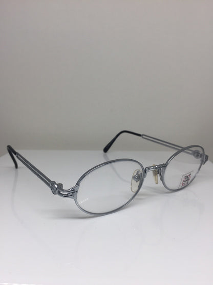 Vintage Jean Paul Gaultier JPG 57-6103 Silver Eyeglasses - Super Vision Optical